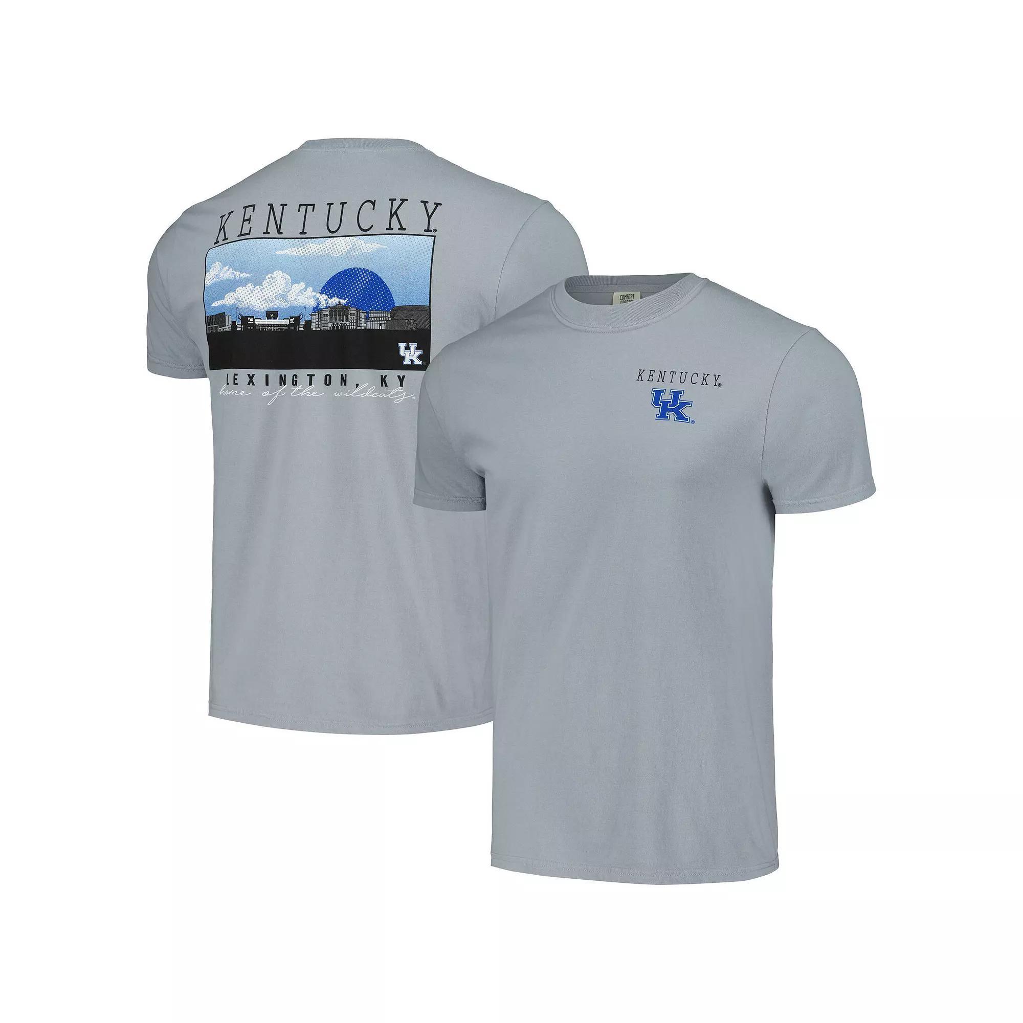 Men's Gray Kentucky Wildcats Campus Scene Comfort Colors T-Shirt, Size: Large, Grey Product Image