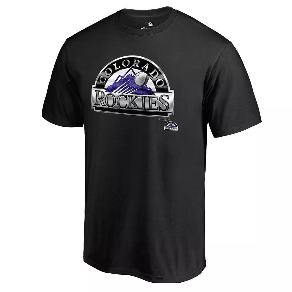 Men's Fanatics Branded Black Colorado Rockies Midnight Mascot T-Shirt, Size: Medium Product Image
