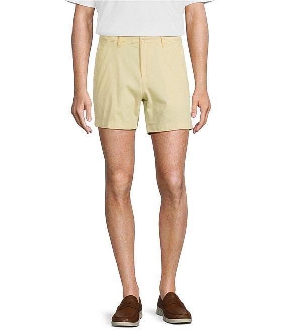 Roundtree & Yorke The Cloud Short 5#double; Straight Fit Flat Front Stretch Washed Chino Shorts Product Image