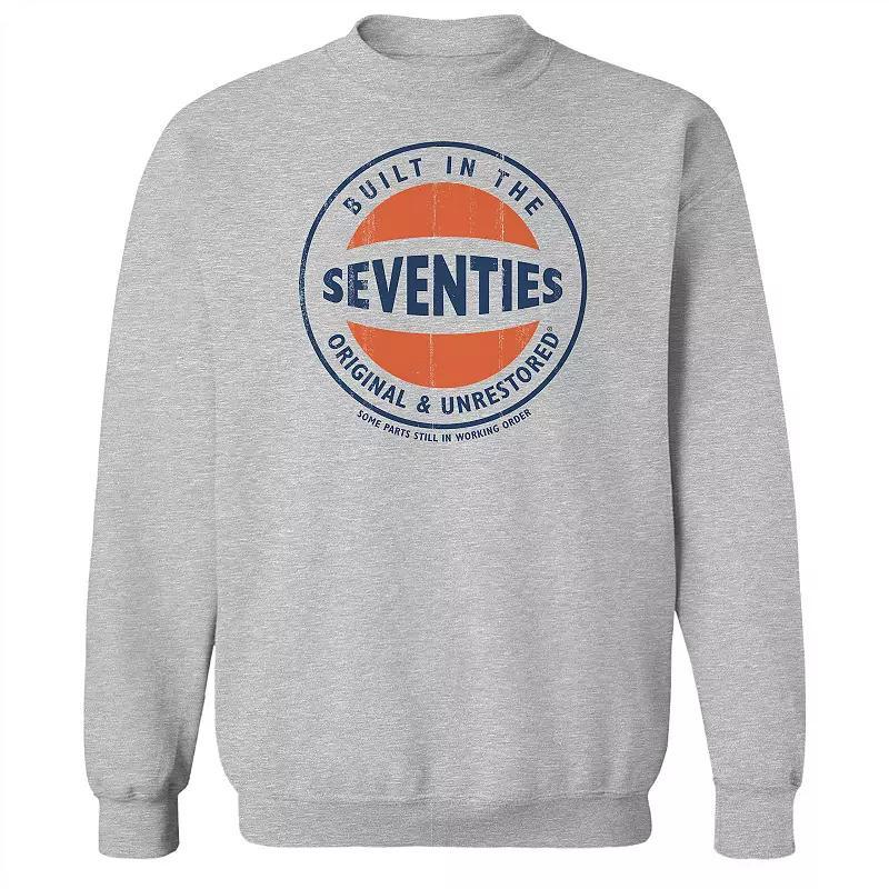 Men's Original & Unrestored Iconic Sixties Fleece Graphic Sweatshirt, Size: Medium, Sport Gray Product Image