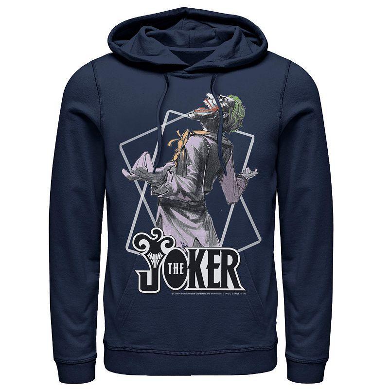 Men's DC Comics The Joker Card Outline Hoodie, Size: Medium, Black Product Image