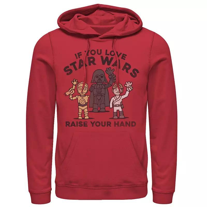 Men's Star Wars Chewbacca 8-Bit Heart Eyes Valentine Hoodie,  Product Image