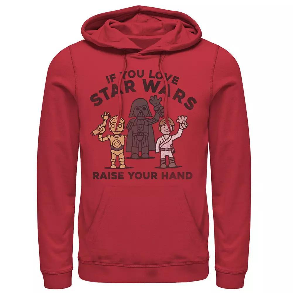 Men's Star Wars Chewbacca 8-Bit Heart Eyes Valentine Hoodie,  Product Image