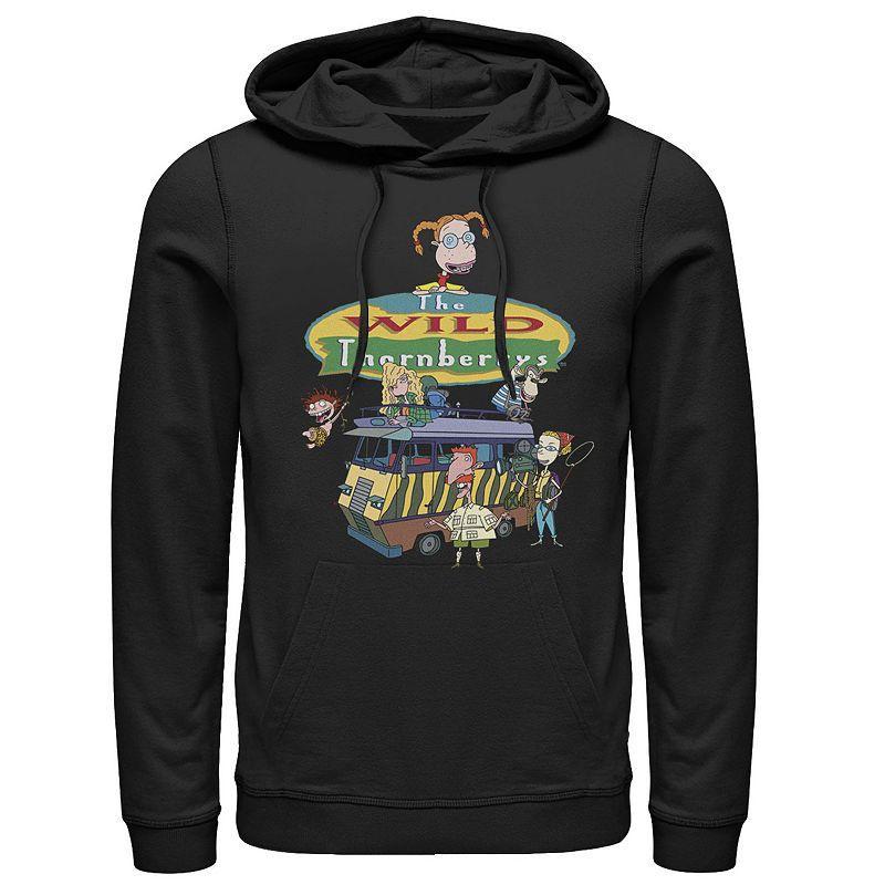 Men's Nickelodeon Wild Thornberries Family RV Gathering Logo Hoodie, Size: XL, Athletic Grey Product Image