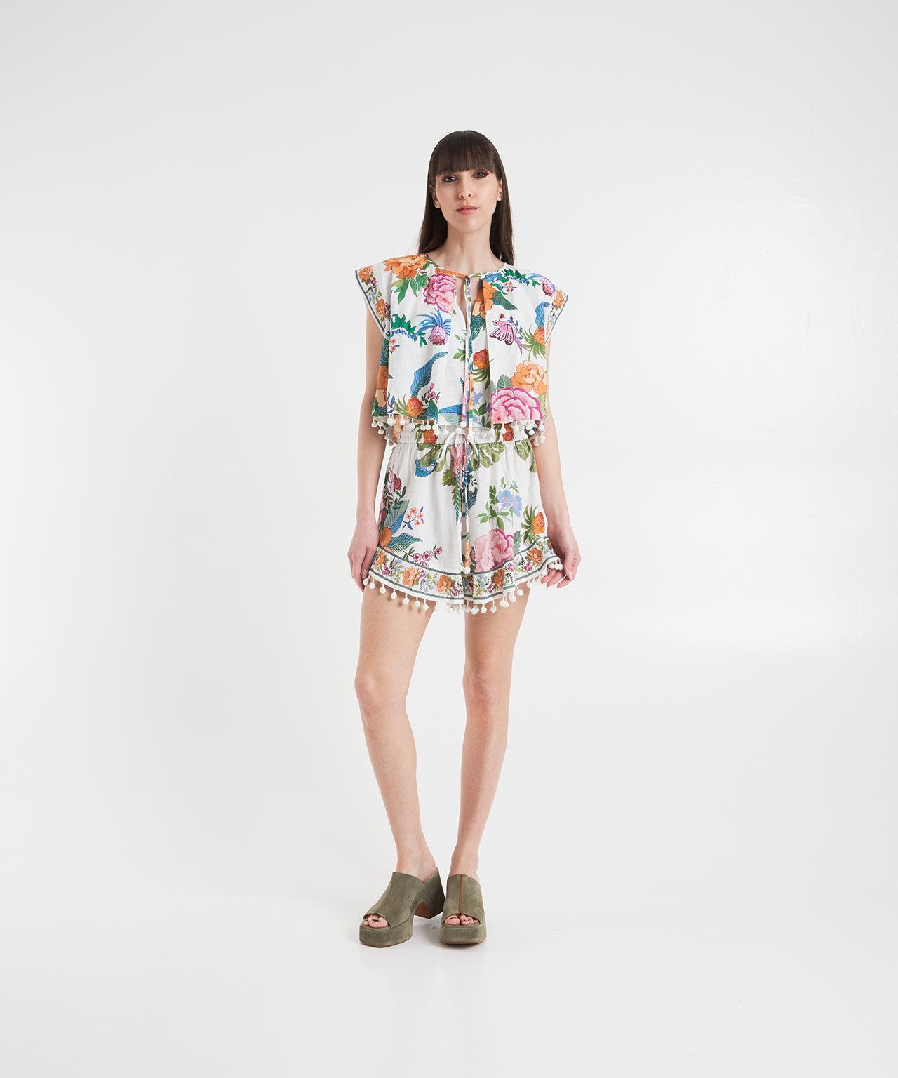 Shorts with floral print Product Image