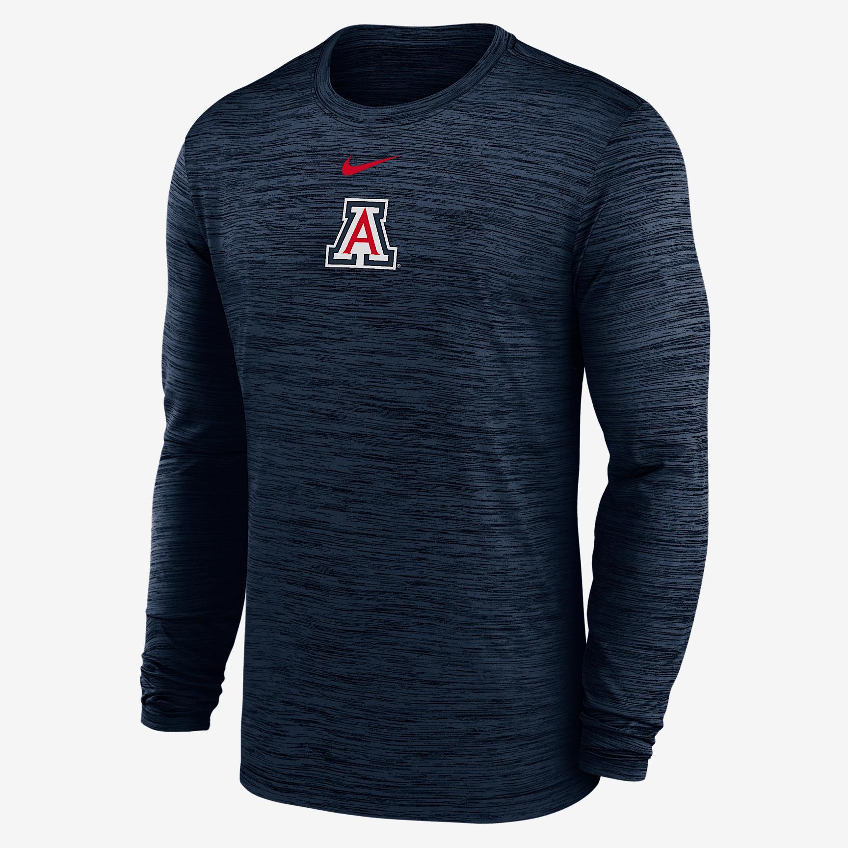 Arizona Sideline Velocity Men's Nike Dri-FIT College Long-Sleeve T-Shirt Product Image