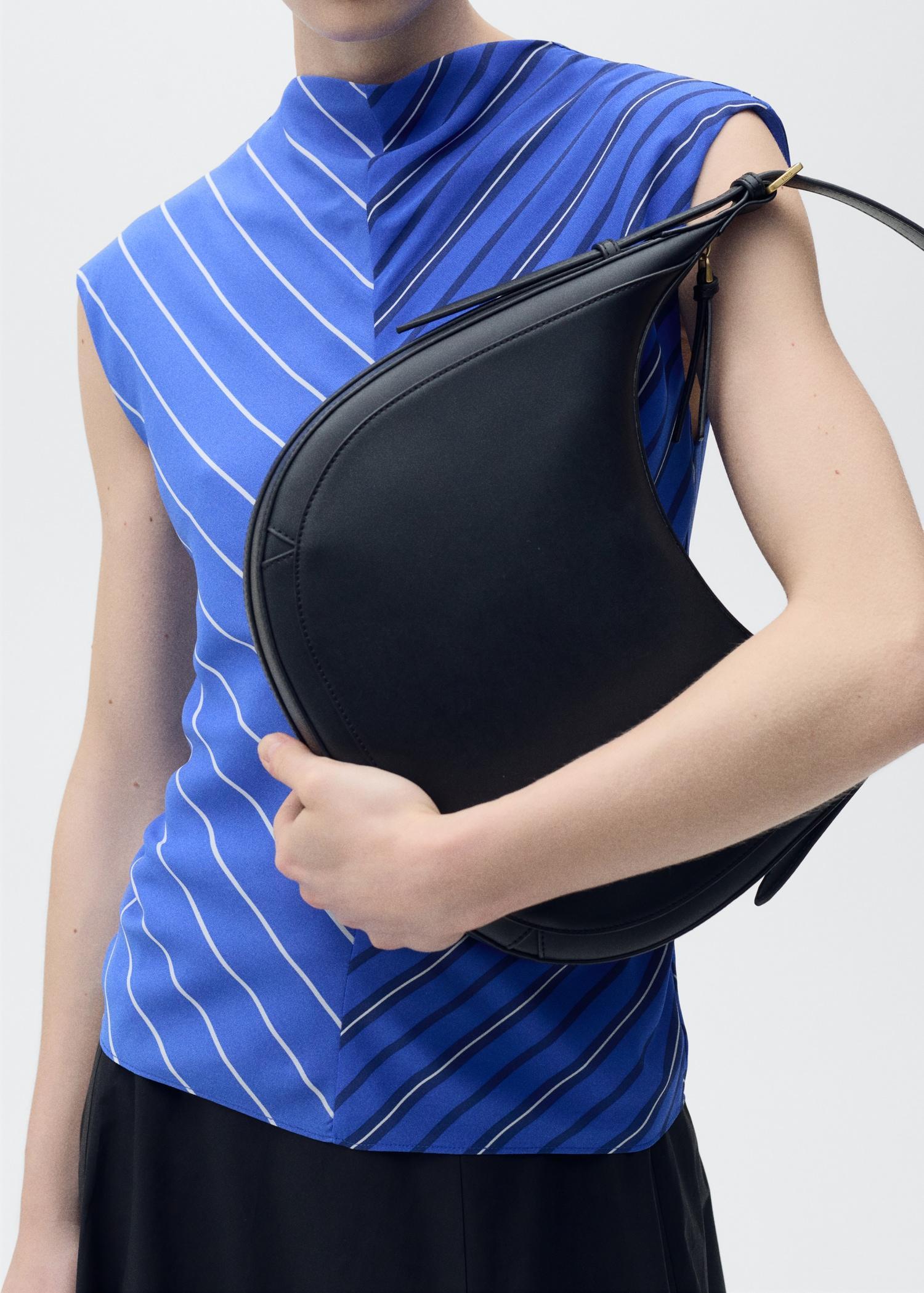 Combined striped blouse - Women | MANGO USA Product Image