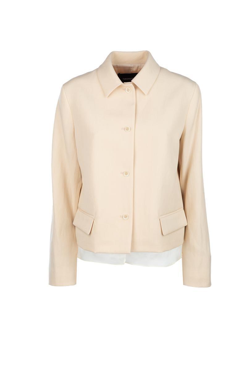 FABIANA FILIPPI Jackets & Vests In Beige Product Image