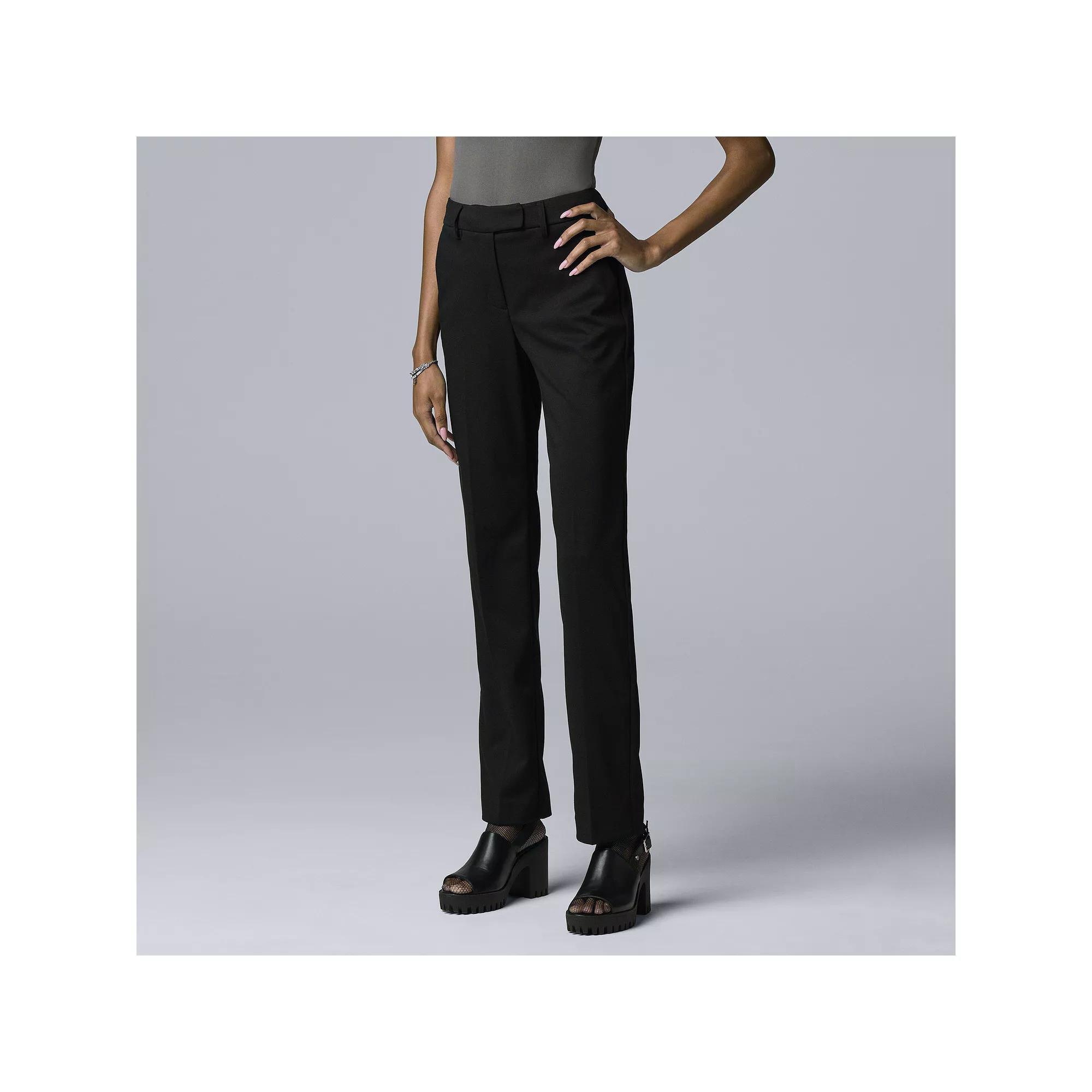 Petite Simply Vera Vera Wang High Rise Flare Trouser, Adult Unisex,  Product Image