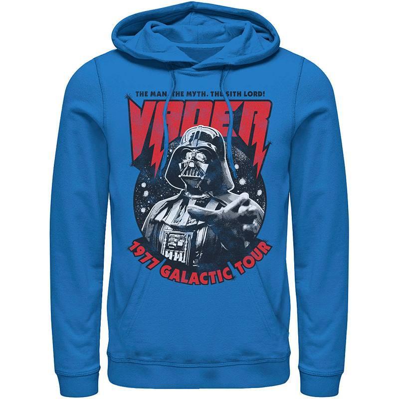 Men's Star Wars Vader 1977 Galactic Tour Metal Poster Hoodie, Size: XXL, Blue Product Image