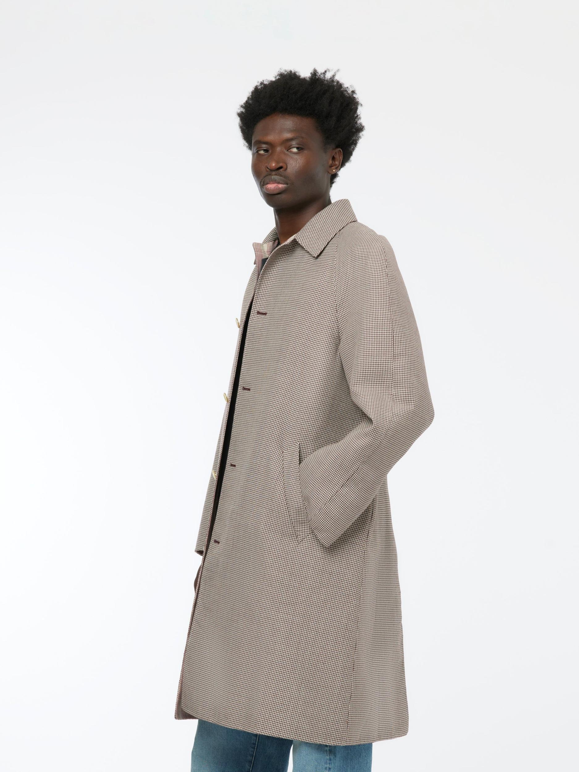 5 Button Coat (Black Cherry) Product Image