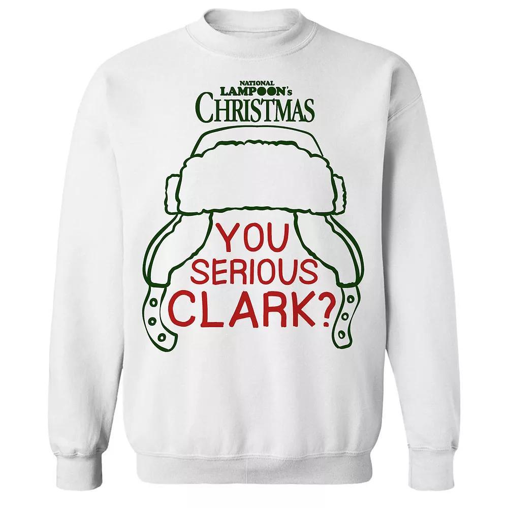 Men's You Serious Clark National Lampoon's Christmas Vacation Graphic Fleece Crew Sweatshirt, Adult Unisex,  Product Image
