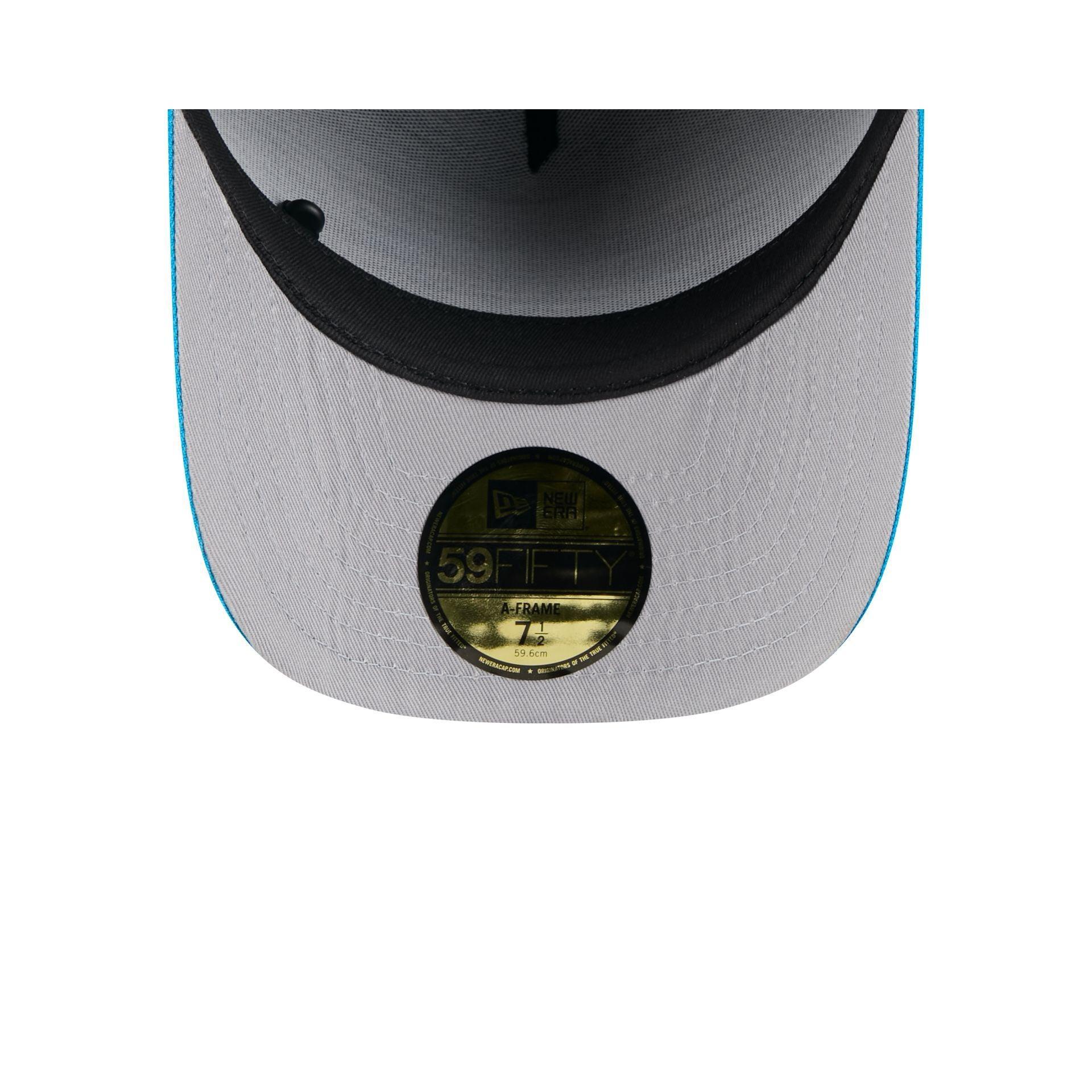 Carolina Panthers 2025 Draft Black 59FIFTY A-Frame Fitted Hat Male Product Image