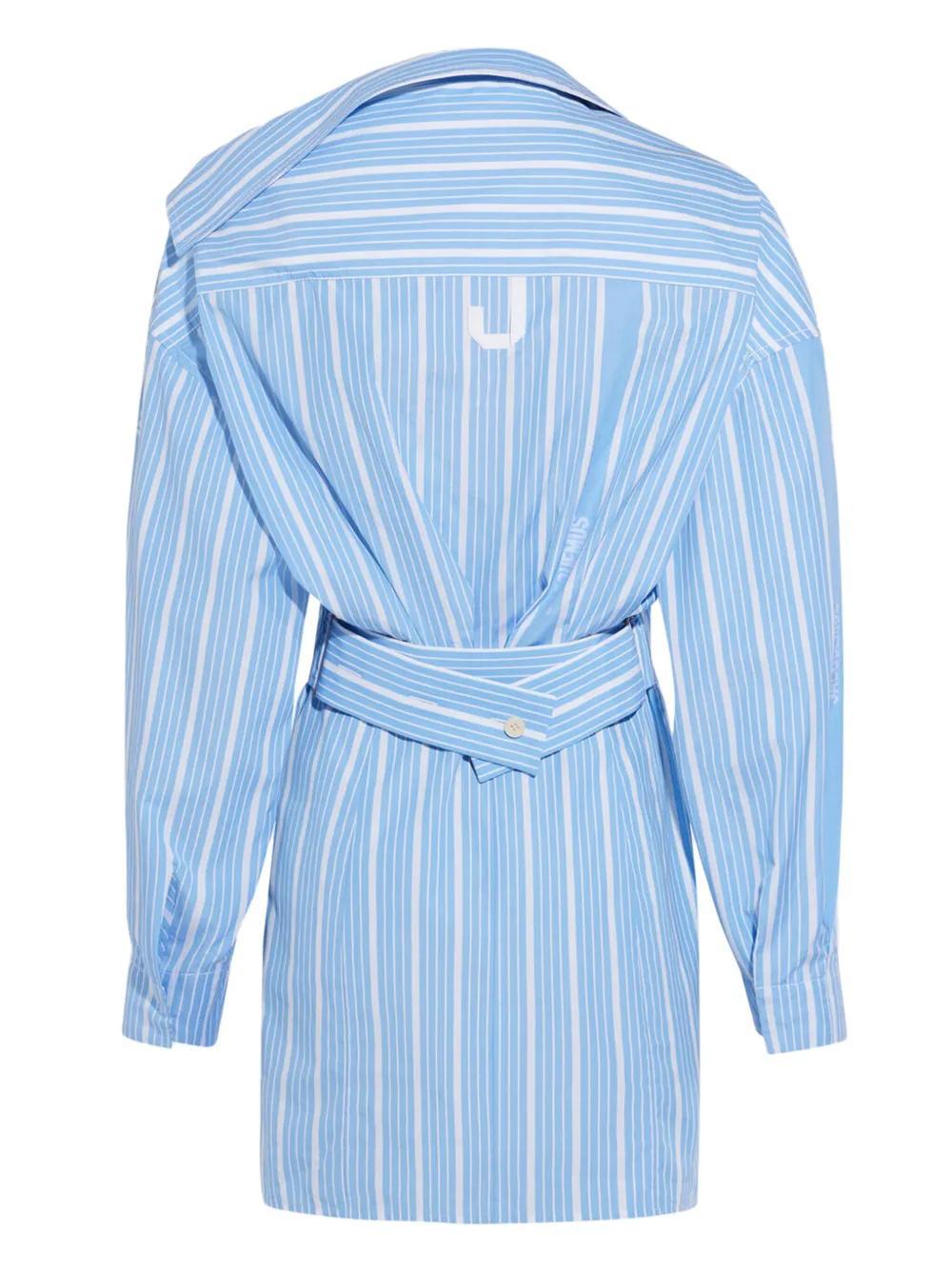 striped cotton dress Product Image
