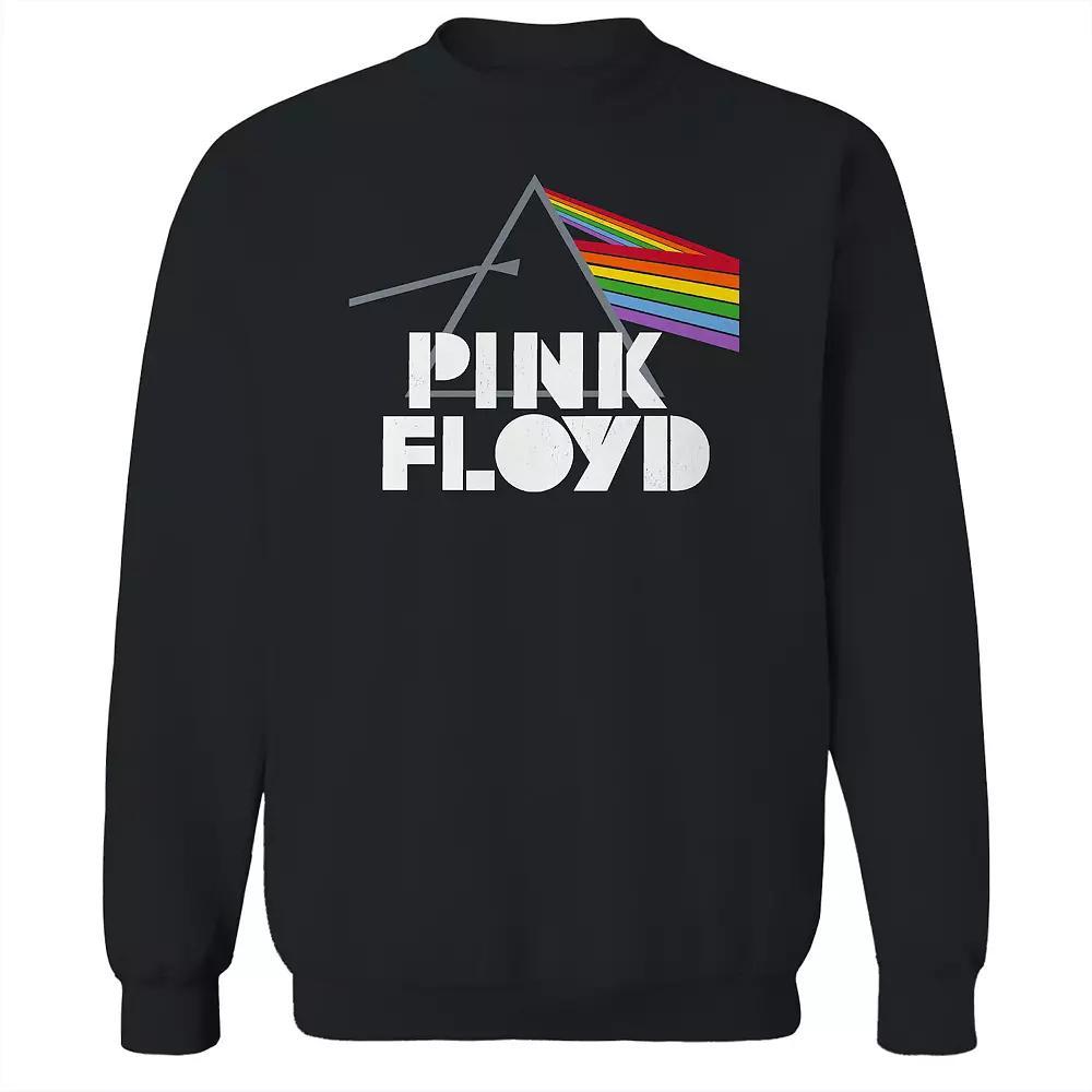 Men's Pink Floyd Prism Graphic Fleece Sweatshirt, Size: XXL, Black Product Image