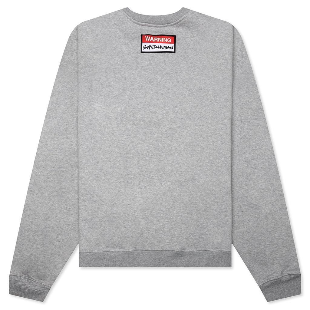 Oversized Planet Crewneck - Heather Grey Male Product Image