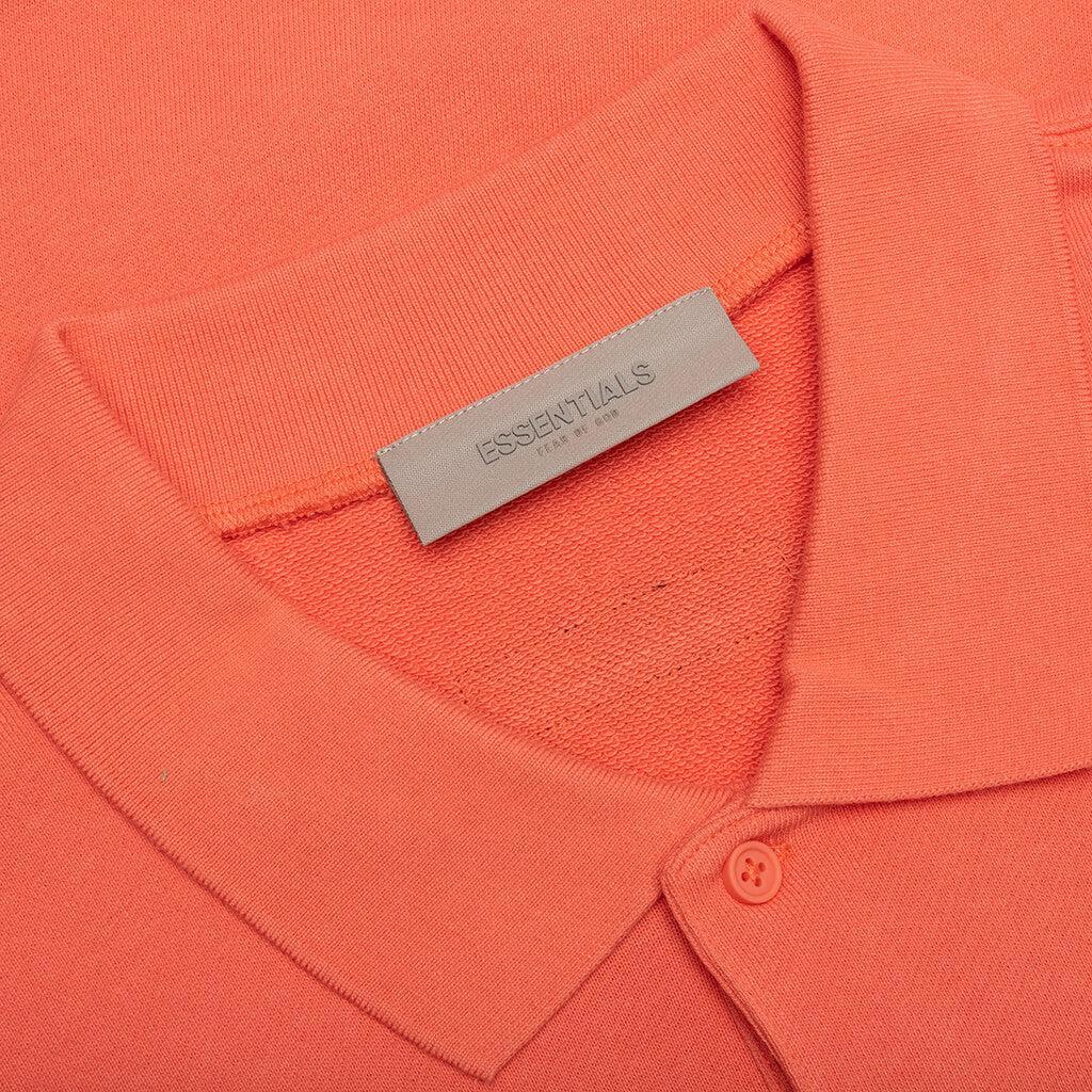 Essentials L/S Polo - Coral Male Product Image