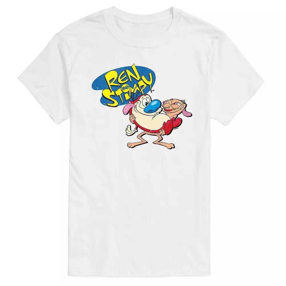 Men's Ren & Stimpy Holding Ren Tee,  Product Image