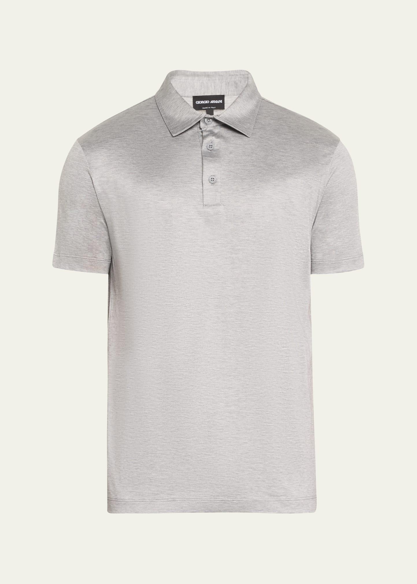 Mens Solid Jersey Polo Shirt Product Image