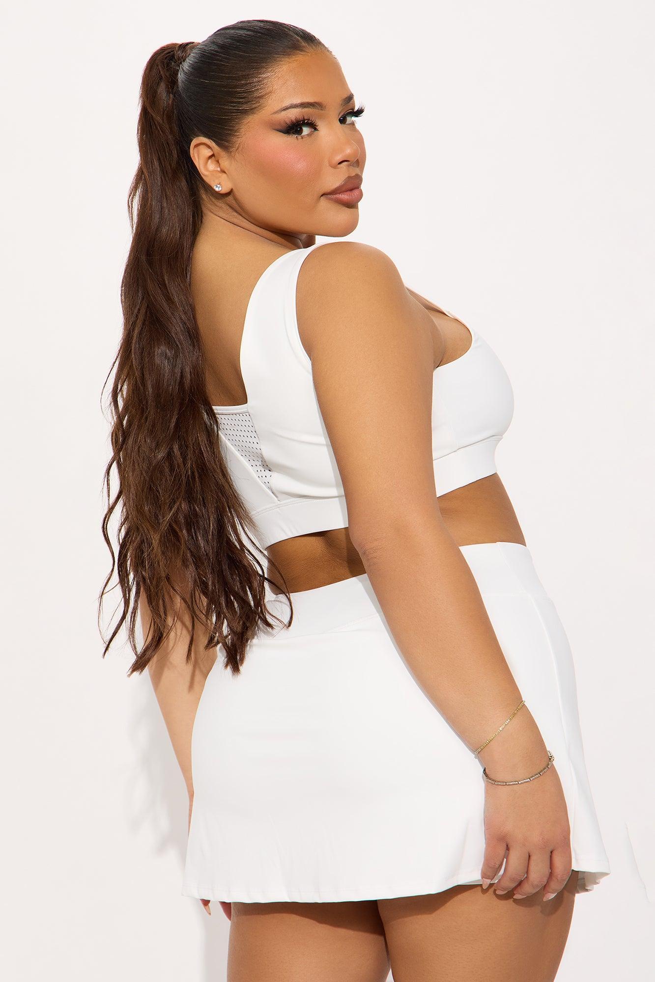 Power Swing Sports Bra - White Product Image