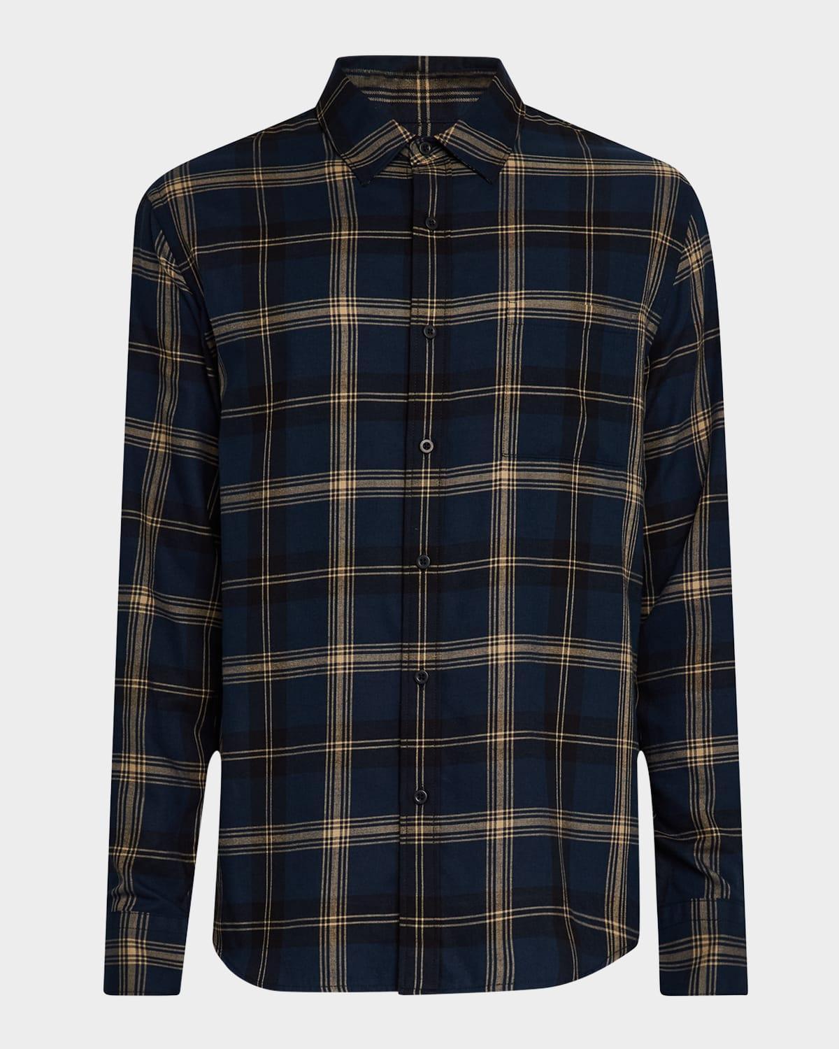 Mens Terrance Plaid Sport Shirt Product Image