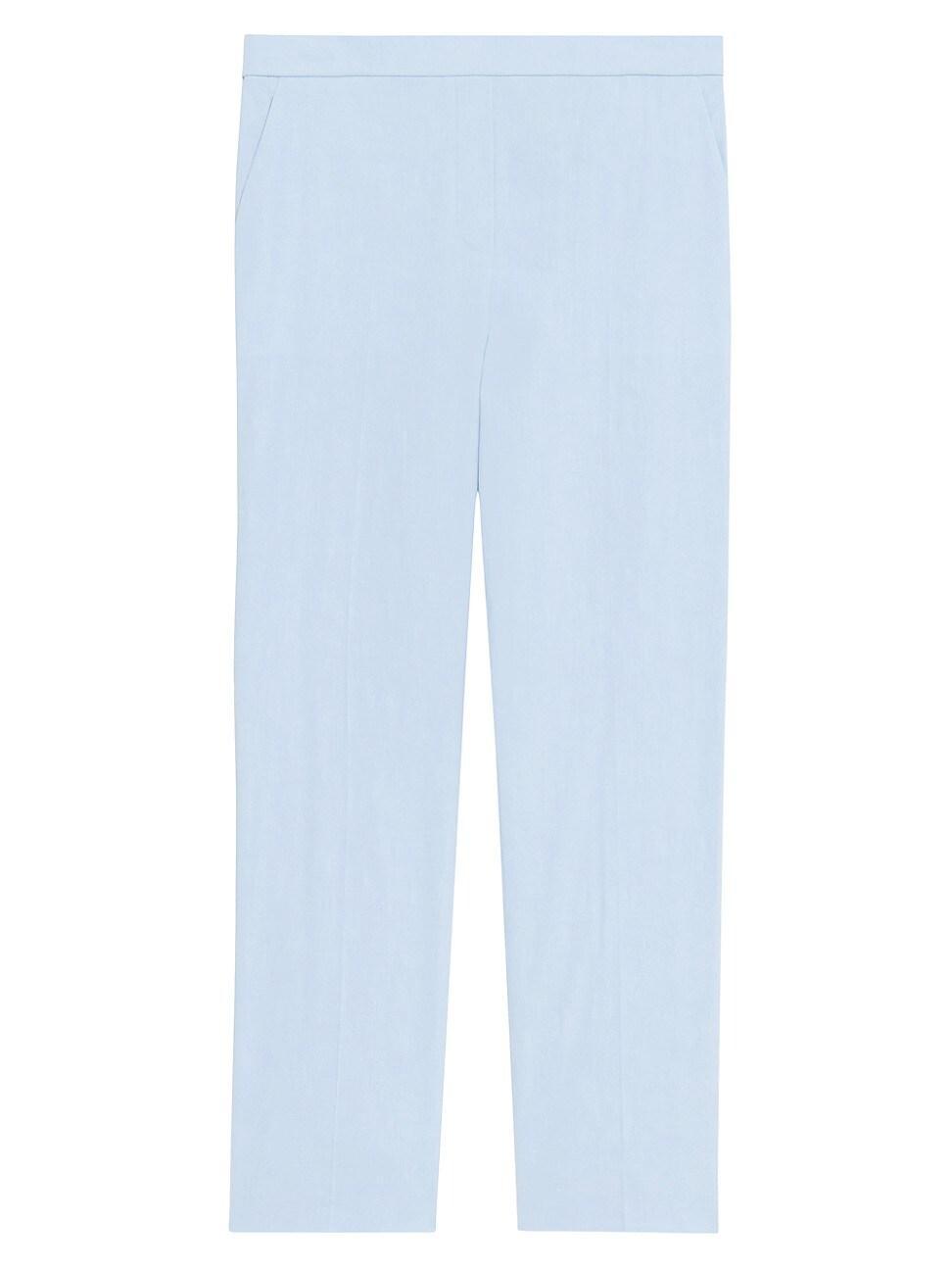 Treeca Good Linen Cropped Pull-On Ankle Pants Product Image