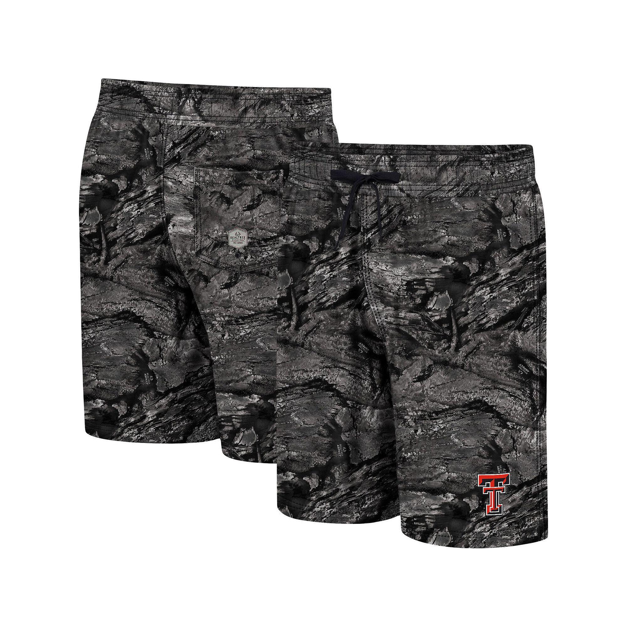 Men's Colosseum Charcoal Kansas State Wildcats Realtree Aspect Ohana Swim Shorts,  Product Image