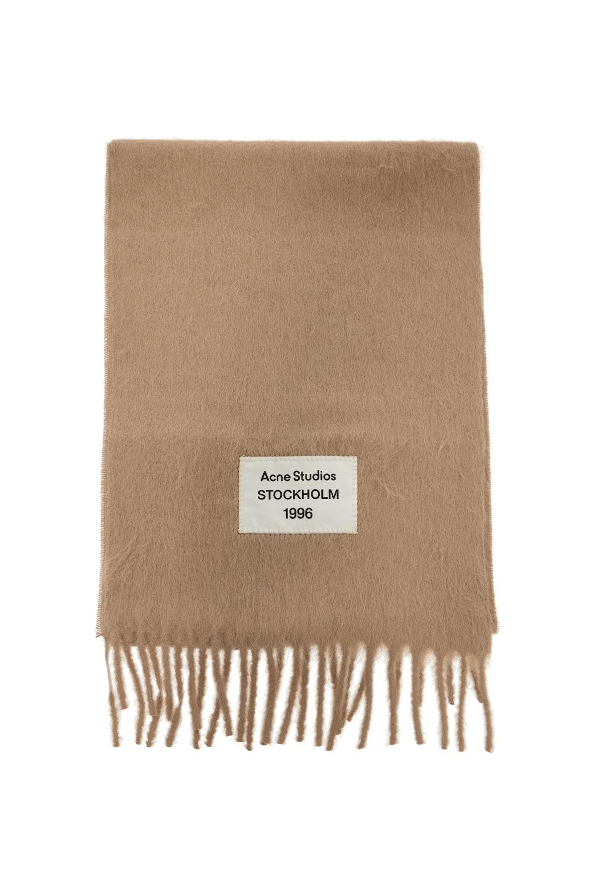 ACNE STUDIOS Alpaca Blend Scarf For In Gray Product Image