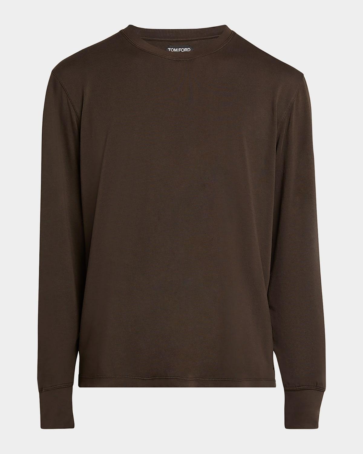 Mens Lyocell-Cotton Crewneck T-Shirt Product Image