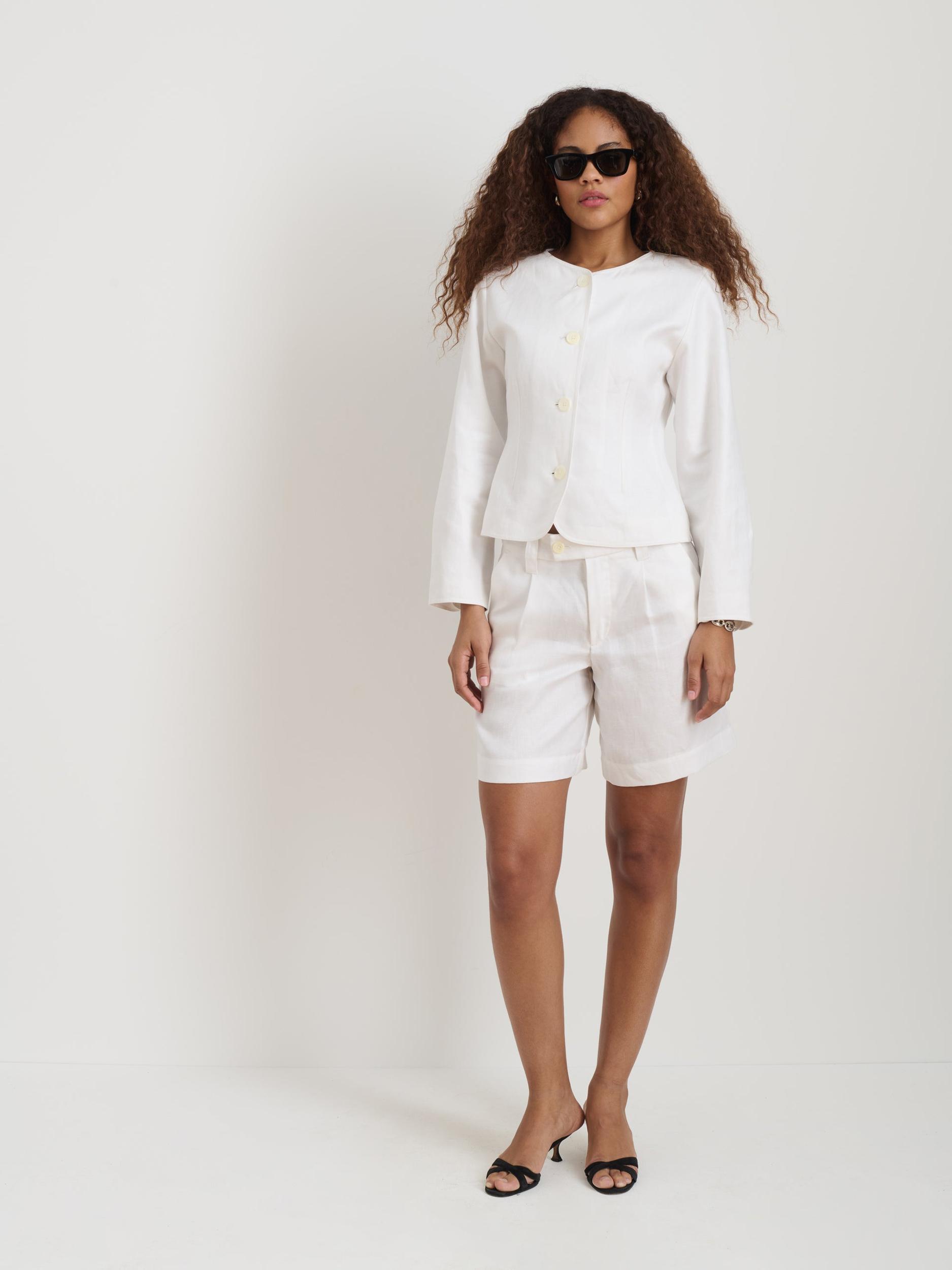 Luna Jacket In Linen Product Image