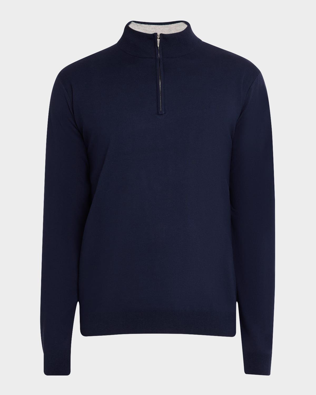Coolspun Cotton Quarter-Zip Sweater Product Image