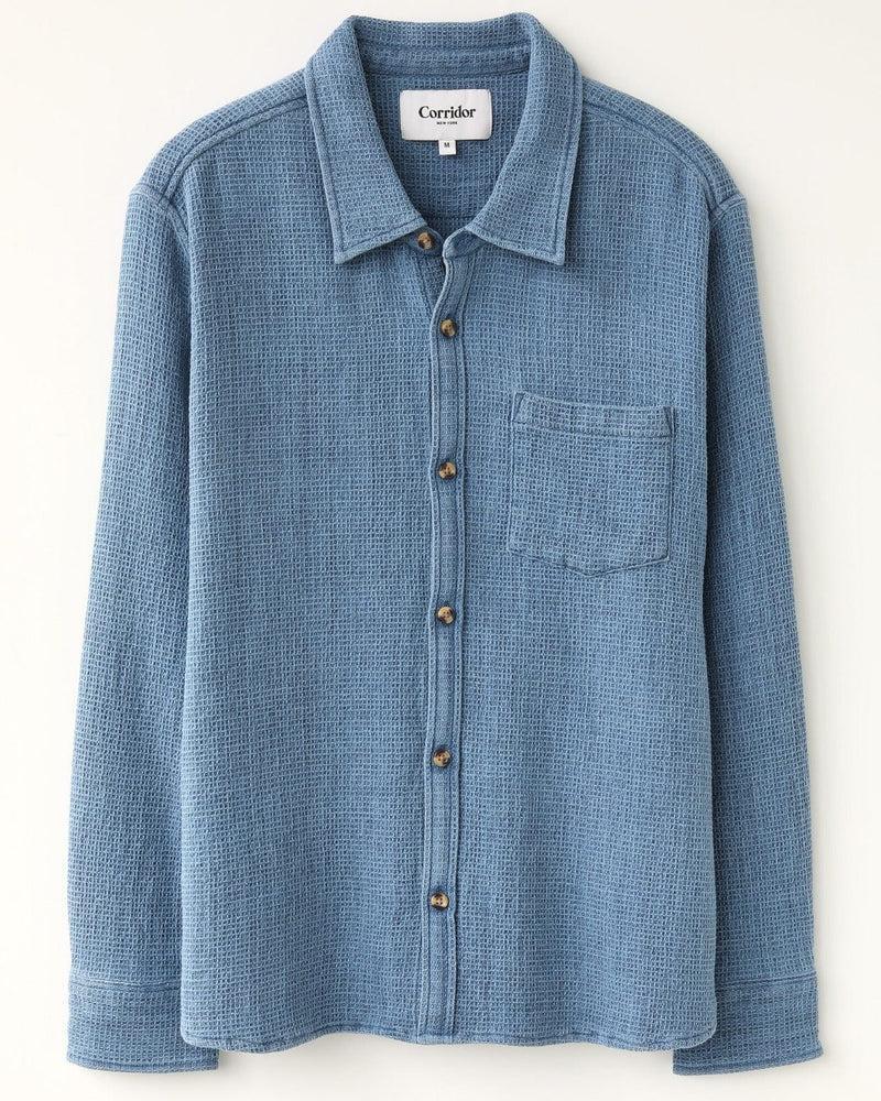 Waffle LS - Washed Indigo Product Image