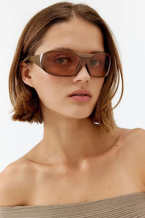 Sienna Sleek Plastic Shield Sunglasses Womens at Urban Outfitters Product Image