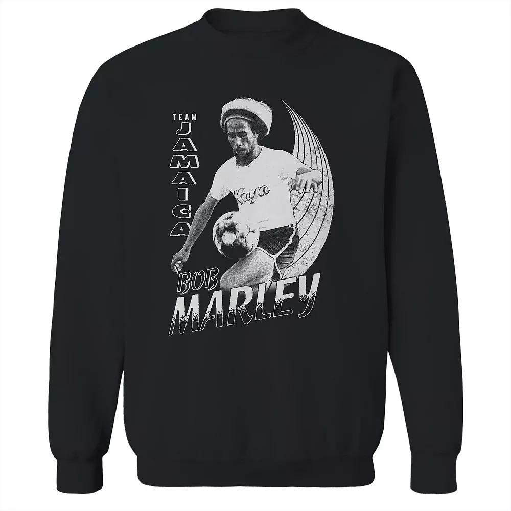 Junior's Bob Marley Team Jamaica Soccer Graphic Fleece Sweatshirt, Women's,  Product Image