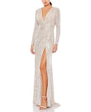 Womens Sequined Evening Gown Product Image