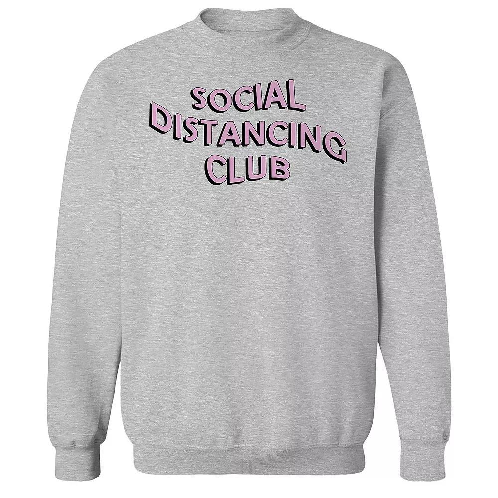 Men's Social Distancing Club Graphic Fleece, Size: XL, Sport Grey Product Image