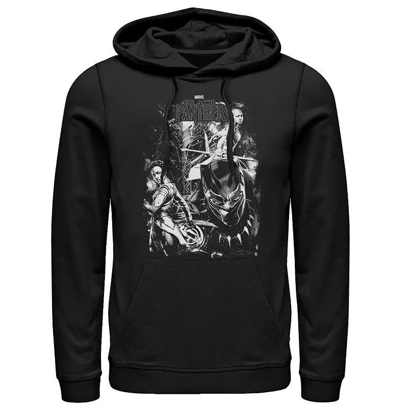 Men's Marvel Black Panther Group Shot Stars Poster Pullover Hoodie, Size: Small Product Image