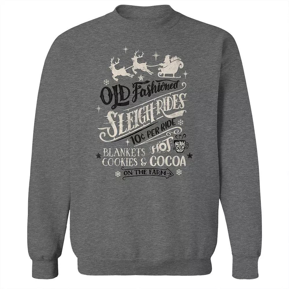 Men's Old Fashioned Sleigh Rides Sweatshirt, Adult Unisex,  Product Image