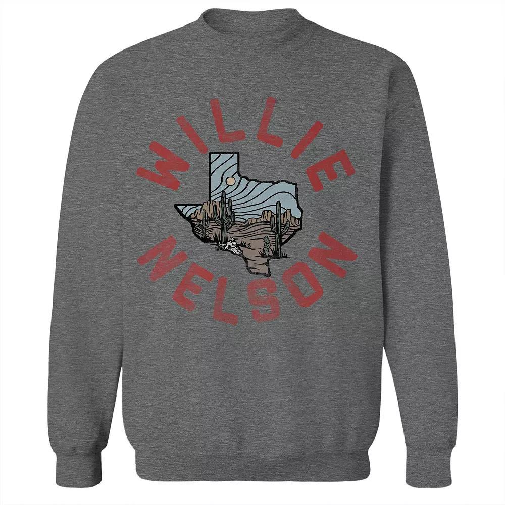 Junior's Willie Nelson Texas Desert Graphic Fleece Sweatshirt, Women's,  Product Image