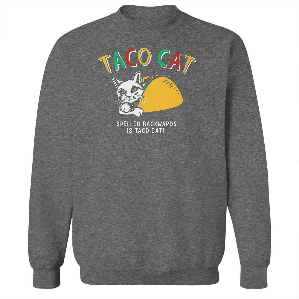 Junior's Taco Cat Graphic Fleece Sweatshirt, Women's,  Product Image