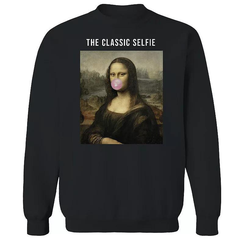 Men's Curb Your Enthusiasm Logo Curb Your Enthusiasm Graphic Fleece Crew Sweatshirt, Size: Medium, Black Product Image