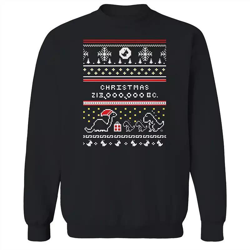 Men's Ugly Sweater Christmas Graphic Sweatshirt, Size: XL, Black Product Image