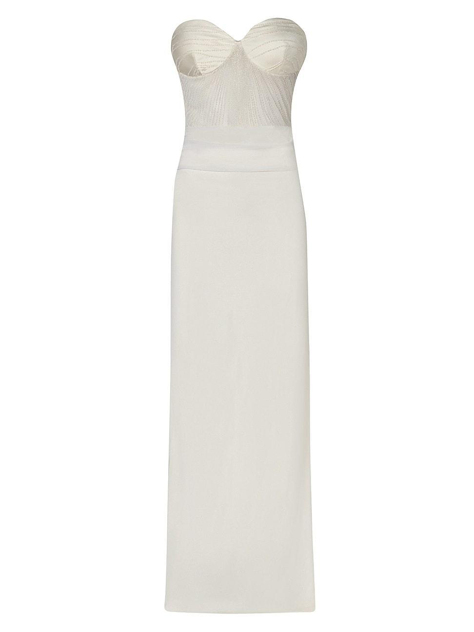 Womens Sarakiniko Cam Embellished Strapless Maxi Dress Product Image