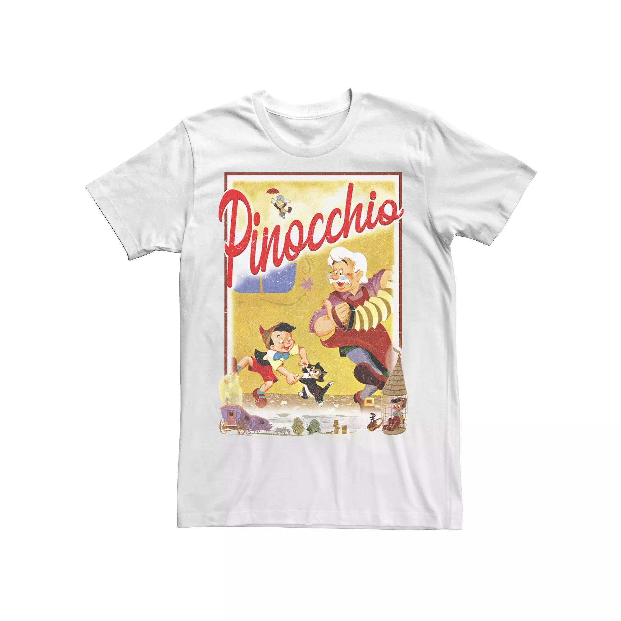 Big & Tall Disney Pinocchio Vintage Storybook Poster Tee, Men's,  Product Image
