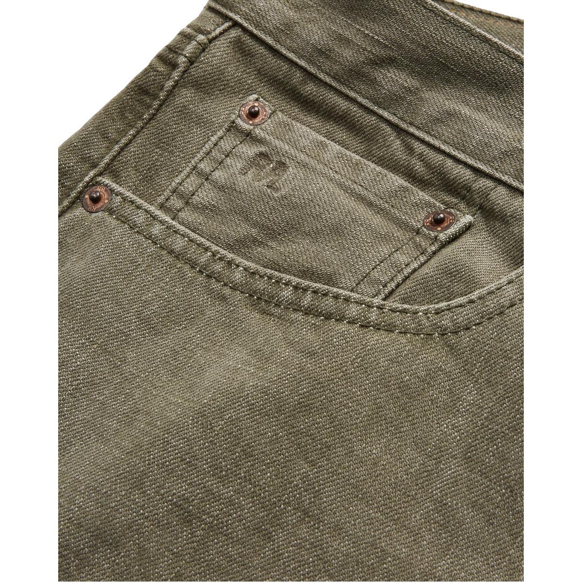 Slim Fit Olive Jean Product Image