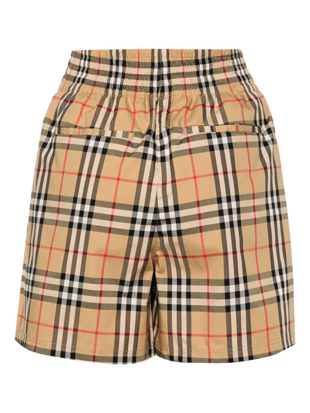 Vintage Check-pattern shorts Product Image