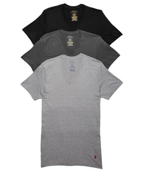 Classic Fit Cotton Wicking V-Neck T-Shirt 3-Pack Product Image