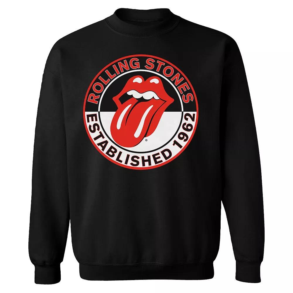 Men's Rolling Stones Est 1962 Sweatshirt, Size: Medium, Black Product Image