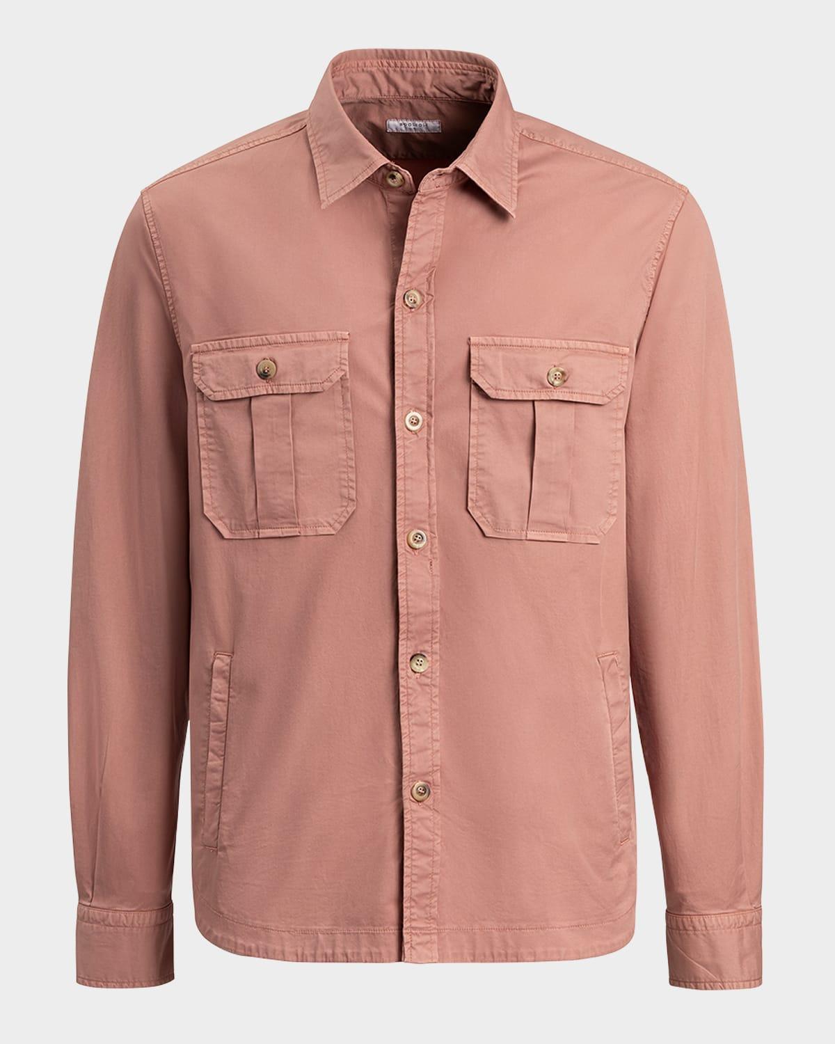 Mens Waxy Textured Overshirt Product Image