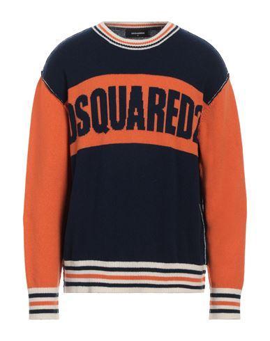 DSQUARED2 Man Sweater Navy Blue Size L Virgin Wool Product Image